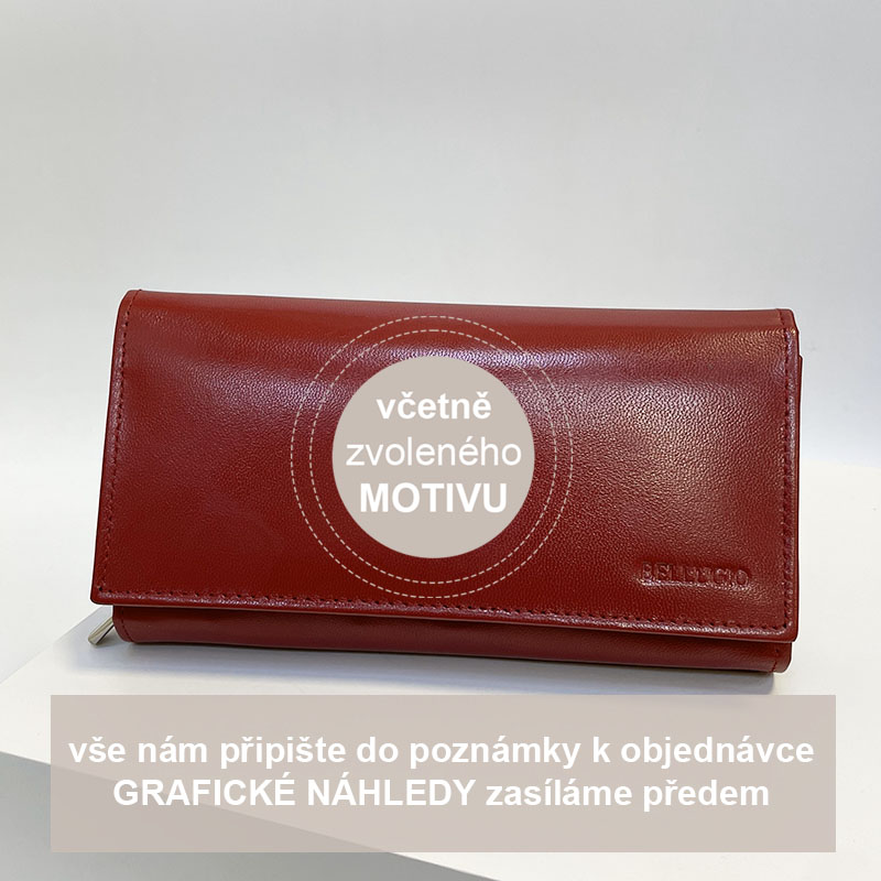 BÝK znamení, více barev kůže a typů, dámská kožená peněženka se znamením zvěrokruhu a jménem | OUTLET TvujOriginal.cz