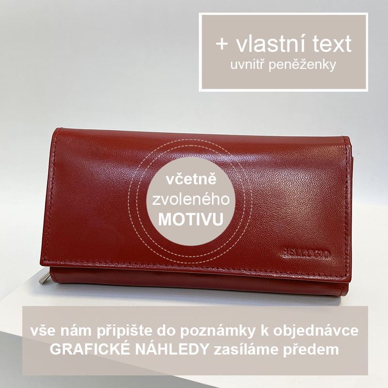 PANNA znamení, více barev kůže a typů, dámská kožená peněženka se znamením zvěrokruhu a jménem | OUTLET TvujOriginal.cz