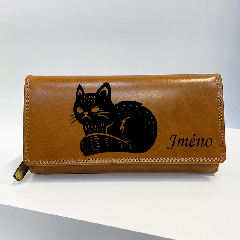 MAGIE | 02 |, více barev kůže a typů, dámská kožená peněženka s magickým motivem a jménem | OUTLET TvujOriginal.cz