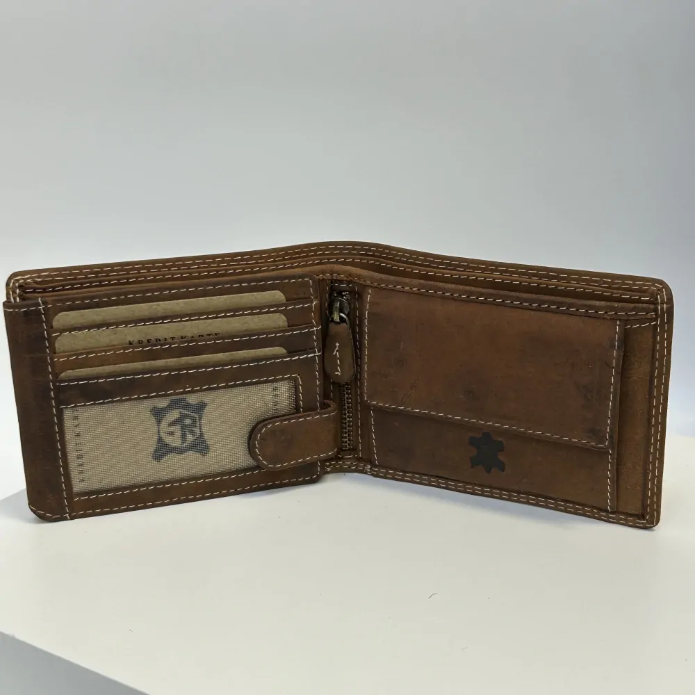 Pánská kožená peněženka s možností vlastního monogramu, textu | OUTLET TvujOriginal.cz