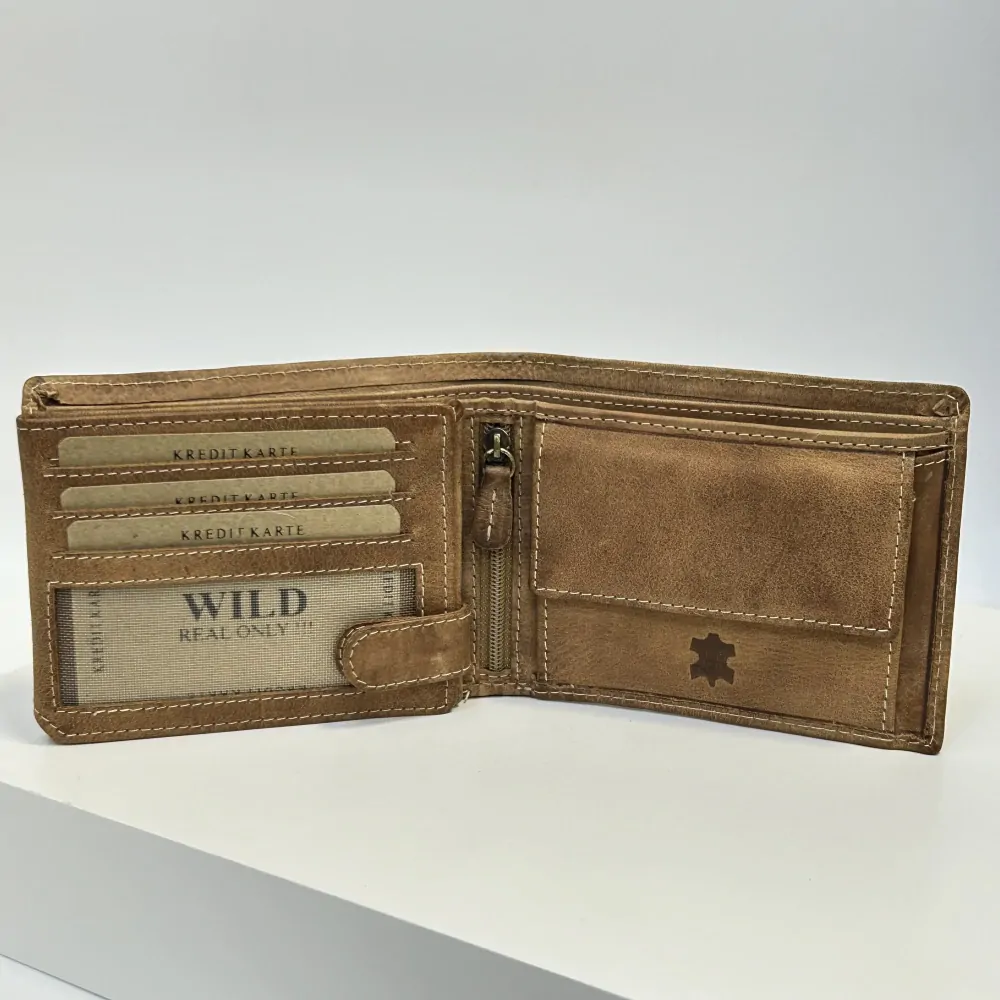 Pánská kožená peněženka s možností vlastního monogramu, textu | OUTLET TvujOriginal.cz
