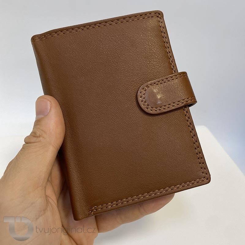 Kožená peněženka + ražba iniciálů (monogram) PANTHER - VZ L.Brown | OUTLET TvujOriginal.cz