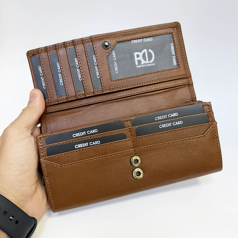 Světle hnědá dámská kožená peněženka s věnováním, monogramem, textem | OUTLET TvujOriginal.cz