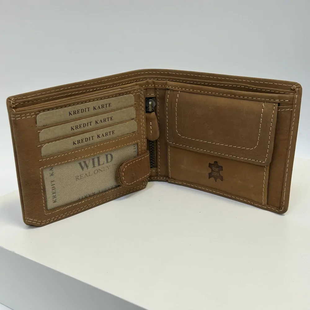 Pánská kožená peněženka s možností vlastního monogramu, textu | OUTLET TvujOriginal.cz