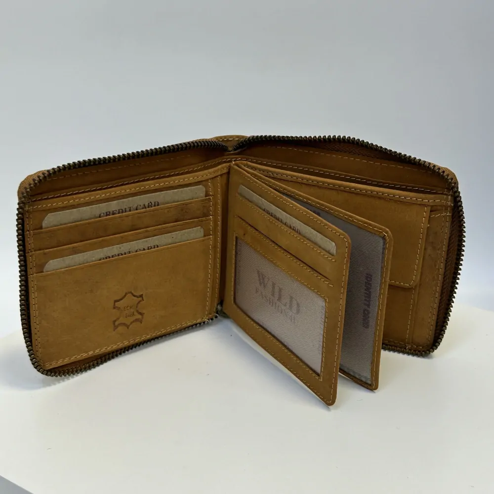 Pánská kožená peněženka s možností vlastního monogramu, textu | OUTLET TvujOriginal.cz