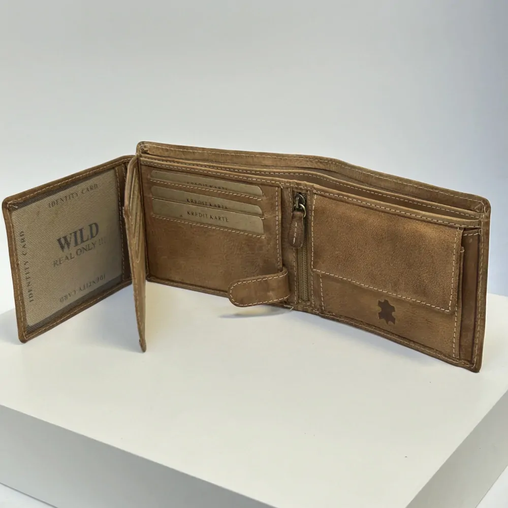 Pánská kožená peněženka s možností vlastního monogramu, textu | OUTLET TvujOriginal.cz