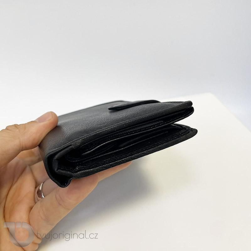 Kožená peněženka + ražba iniciálů (monogram) PANTHER - VZ Black | OUTLET TvujOriginal.cz