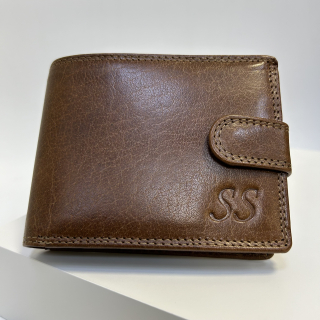 Již vyhotovený monogram | SS | na kožené peněžence | OUTLET TvujOriginal.cz