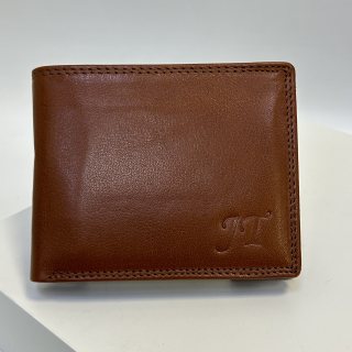 Již vyhotovený monogram | JT | na kožené peněžence | OUTLET TvujOriginal.cz