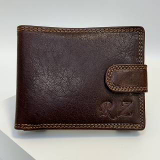 Již vyhotovený monogram | RZ | na kožené peněžence | OUTLET TvujOriginal.cz