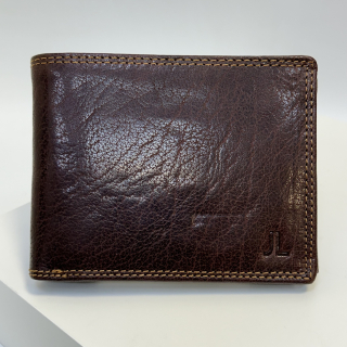 Již vyhotovený monogram | JL | na kožené peněžence | OUTLET TvujOriginal.cz