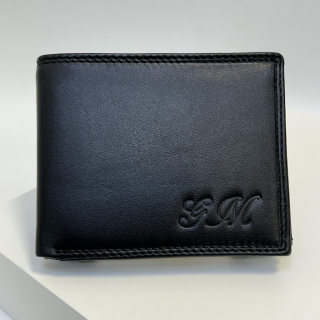 Již vyhotovený monogram | GM | na kožené peněžence | OUTLET TvujOriginal.cz