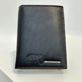 Již vyhotovený monogram | FK | na kožené peněžence | OUTLET TvujOriginal.cz