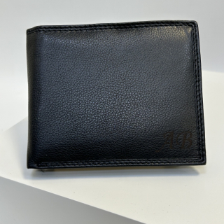 Již vyhotovený monogram | AB | na kožené peněžence | OUTLET TvujOriginal.cz