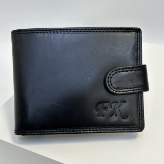 Již vyhotovený monogram | FK | na kožené peněžence | OUTLET TvujOriginal.cz