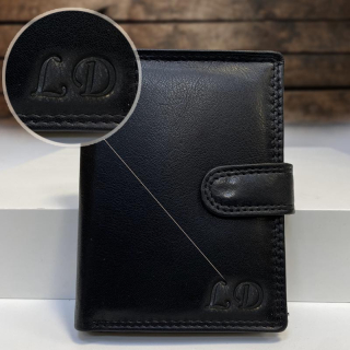 Kožená peněženka + ražba iniciálů (monogram) PANTHER - VZ Black | OUTLET TvujOriginal.cz