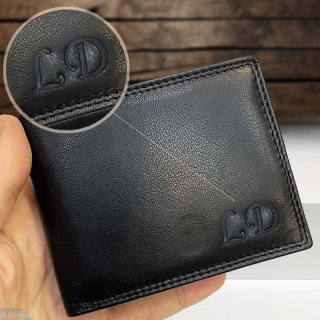 Kožená peněženka + ražba iniciálů (monogram) PANTHER - SC BLACK | OUTLET TvujOriginal.cz